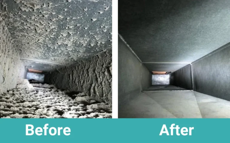 Before and after - air duct cleaning - NJ - Certified home solution